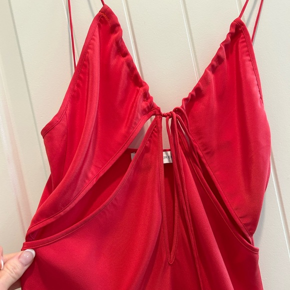 Christopher esber cutout silk midi red slip dress.    AU 10 US 6 - Picture 6 of 9